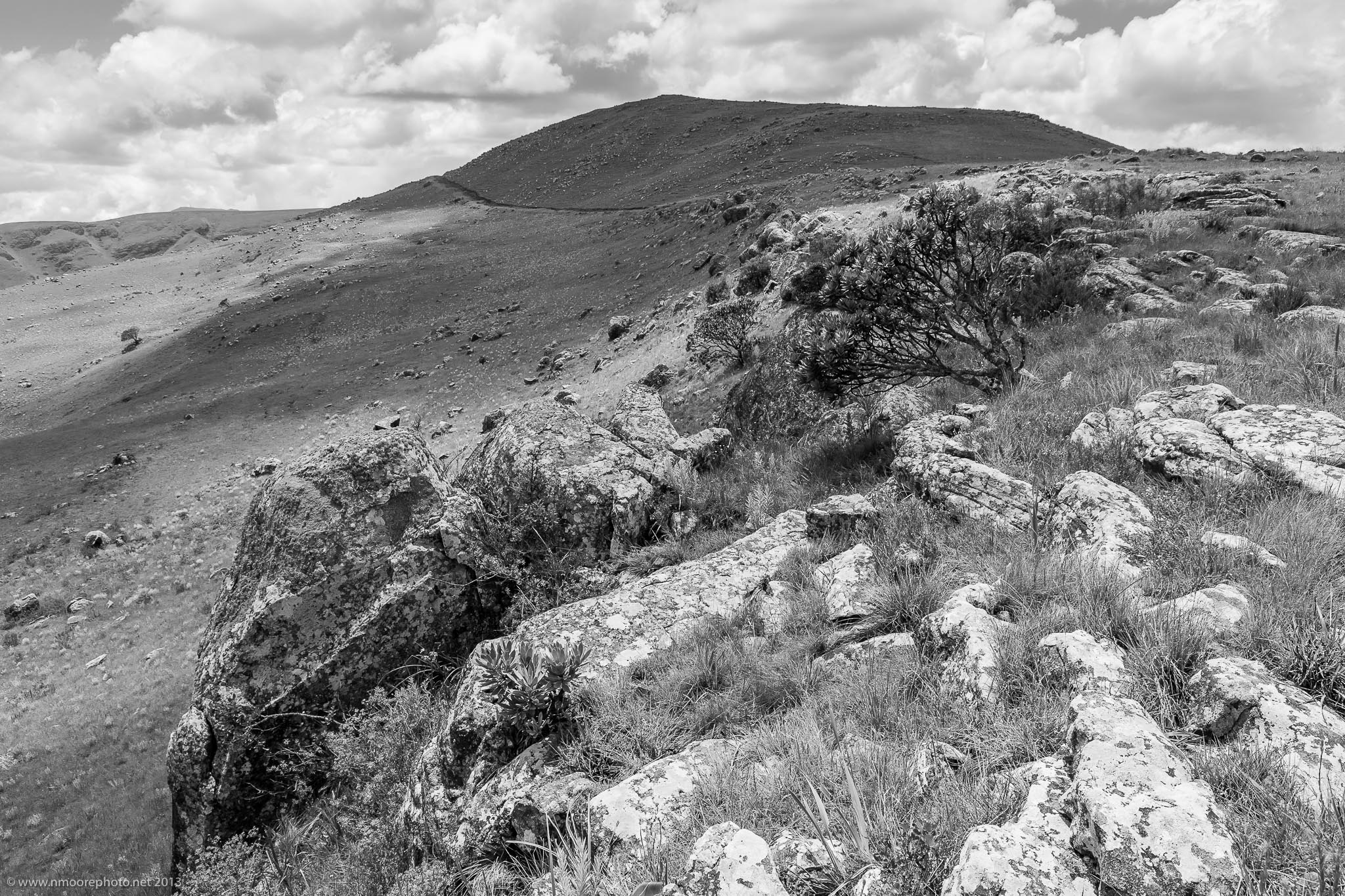 Looking east from the base of Mt Kliprots